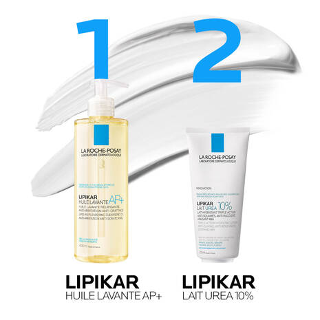 LA ROCHE-POSAY Lipikar Lait Urea 10% Lait Corporel Lissant Anti-Desquamation Peaux Rugueuses