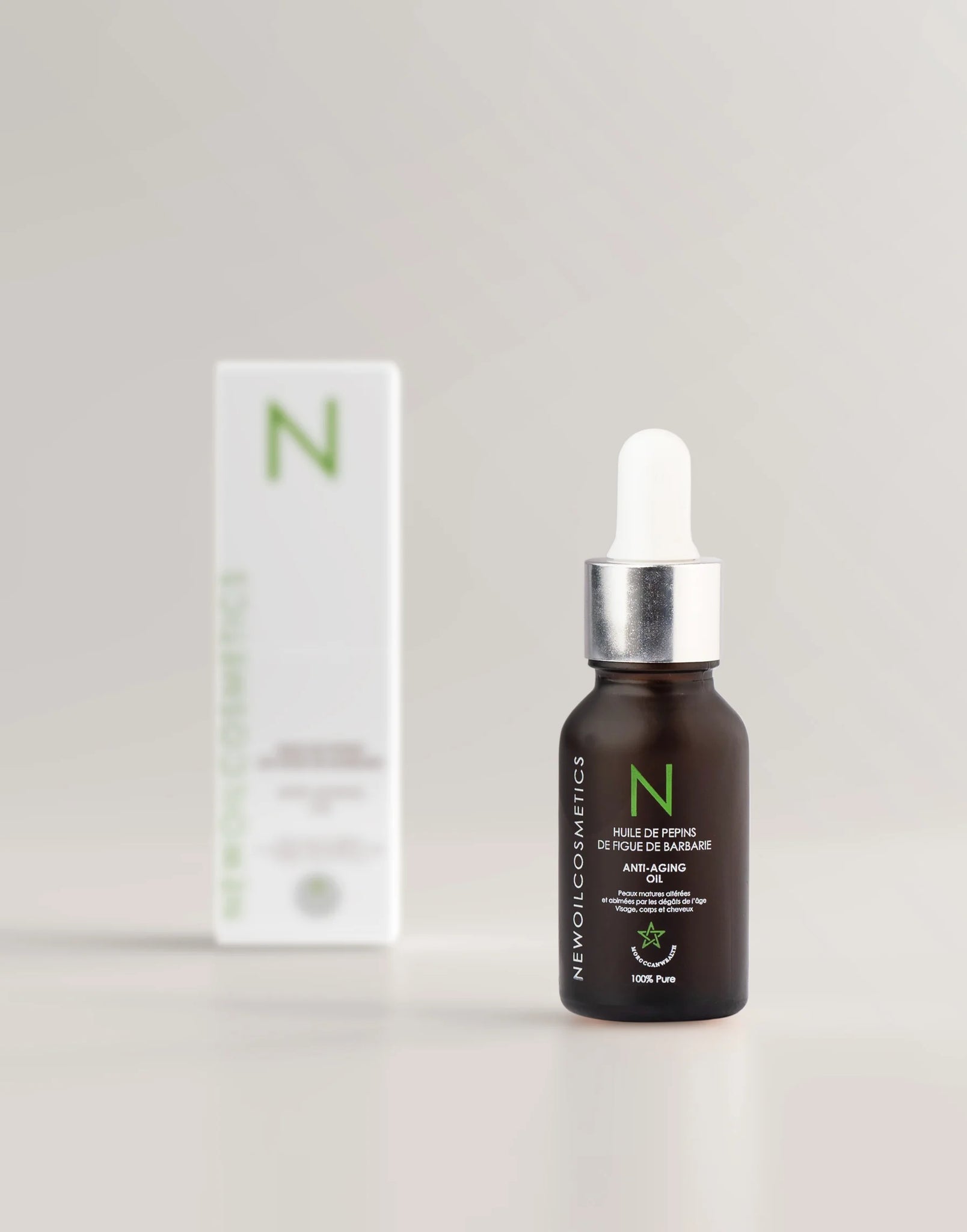 NEW OIL COSMETICS Huile de Pépins de Figue de Barbarie 15ml Huile Visage Anti-Âge Naturelle Régénérante