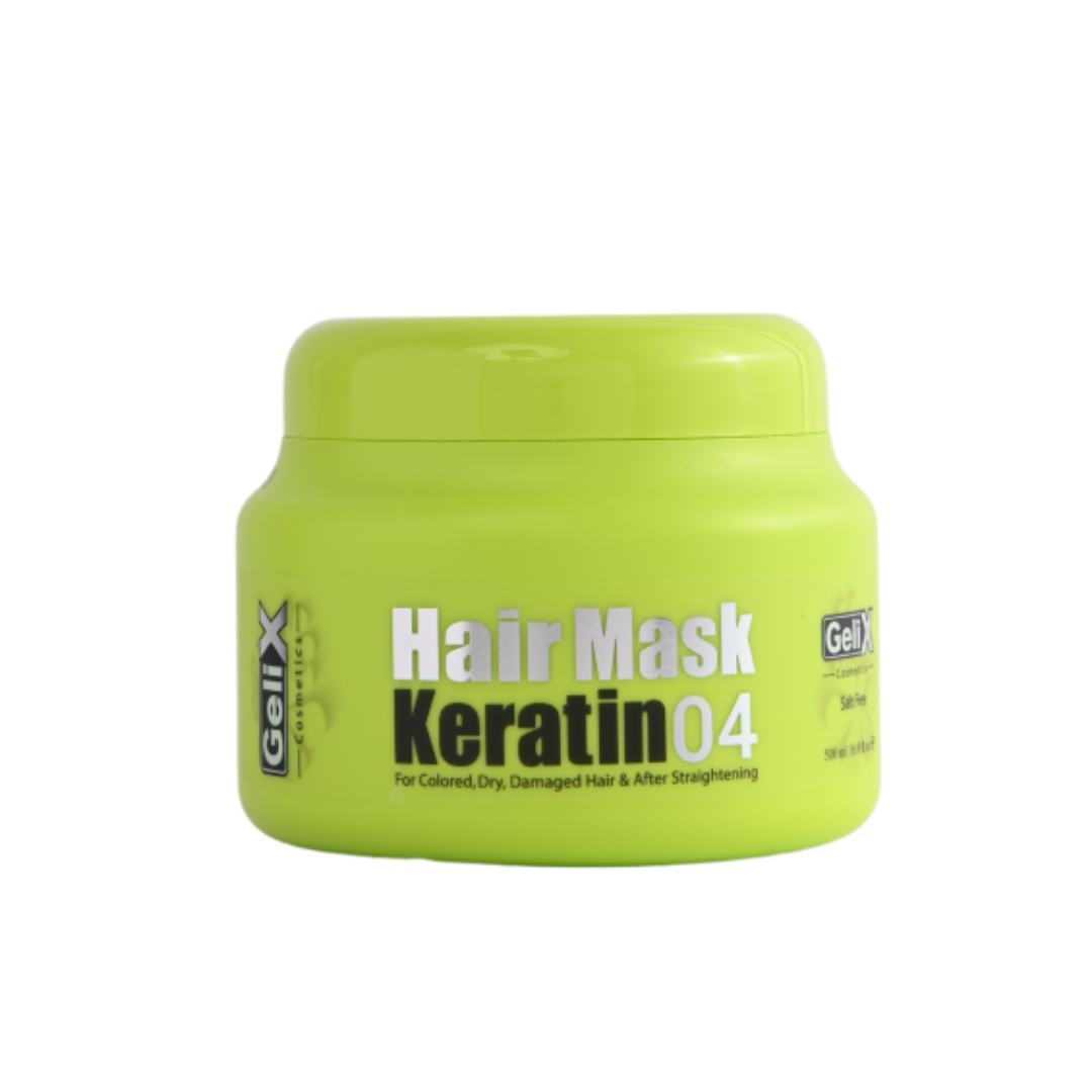 GELIX Hair Botox Keratin Mask 04 500ml Masque Capillaire Réparateur Kératine Cheveux Abîmés