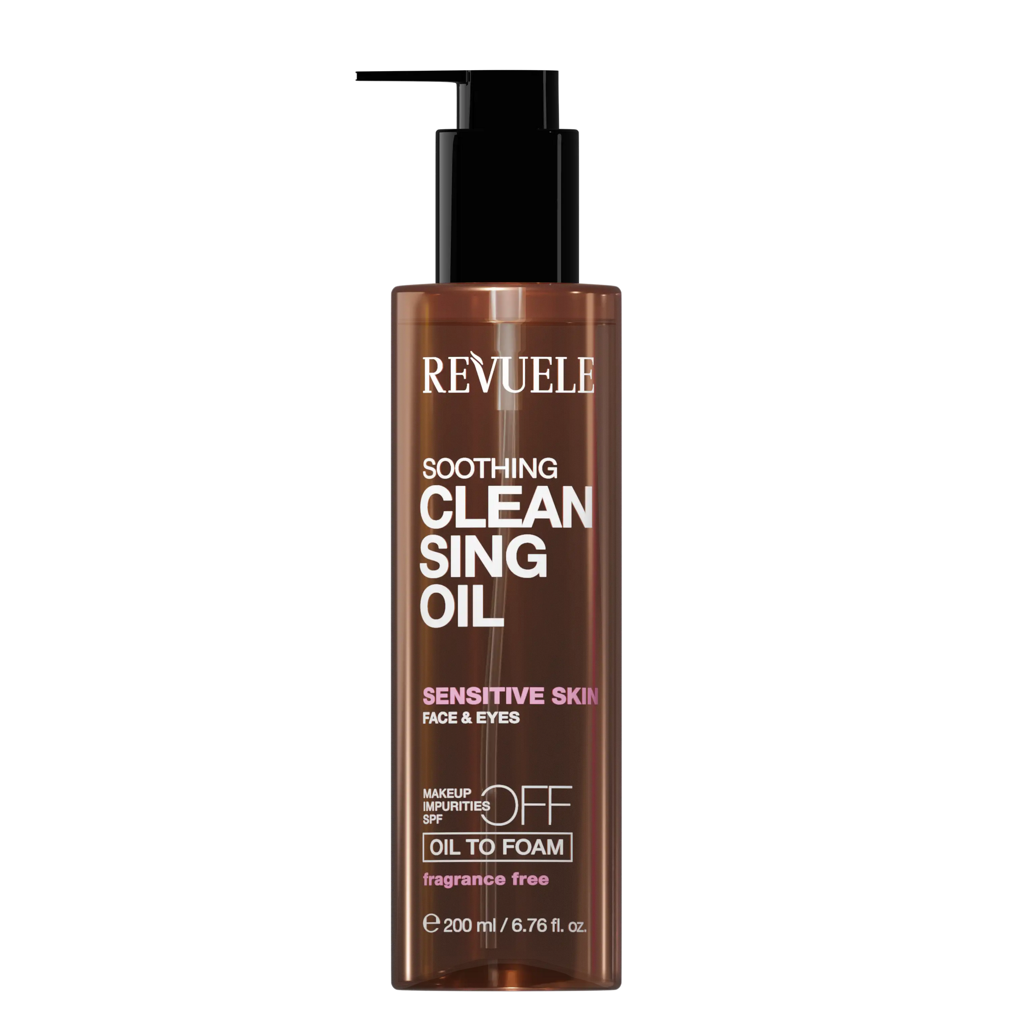 REVUELE Huile Nettoyante Apaisante 200ml Démaquillant Doux Nettoyage Profond Tous Types Peaux