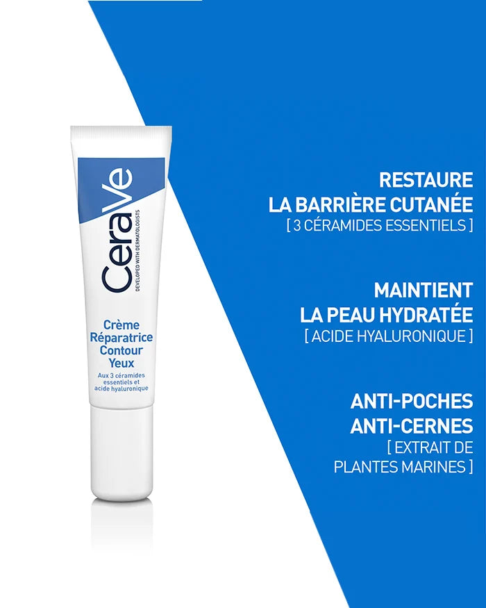 CeraVe Crème Réparatrice Contour des Yeux 14ml – Réparation & Anti-Âge Regard