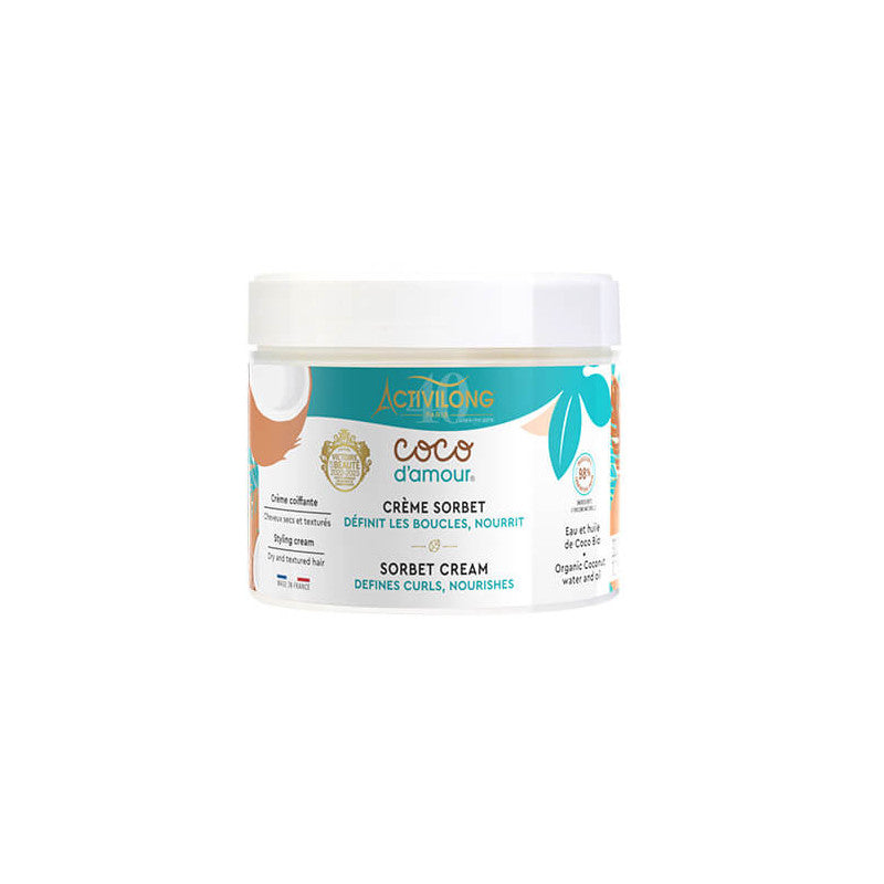 ACTIVILONG Coco d’Amour Crème Sorbet Boucles 300ml Soin Coiffant Définition Hydratation