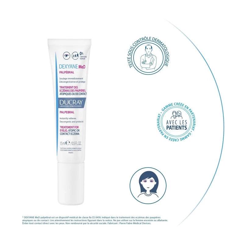 DUCRAY Dexyane MeD Palpébral 15ml – Eczéma Paupières Dispositif Médical