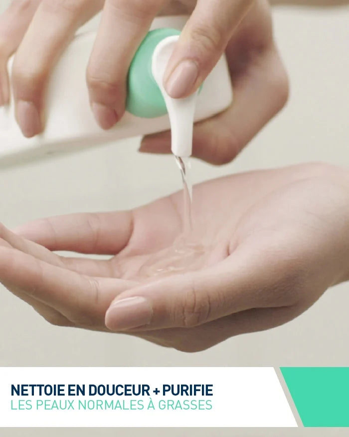 CERAVE Gel Nettoyant Moussant 473ml Purification Équilibre Peaux Normales à Grasses