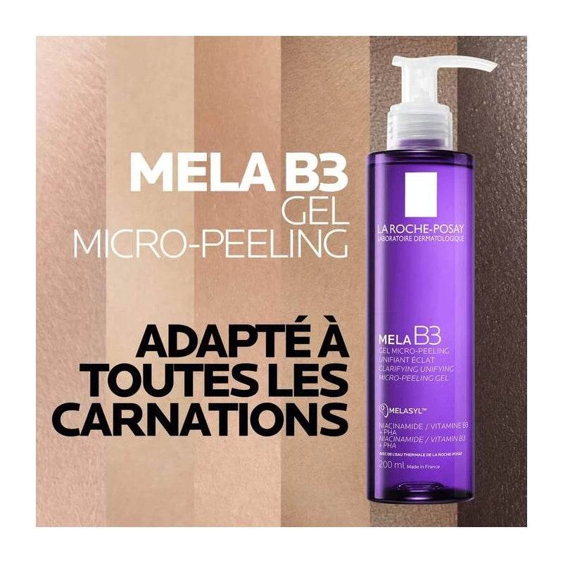 La Roche-Posay Mela B3 Gel Micro Peeling Anti-Tâches 200ml – Exfoliant Unifiant
