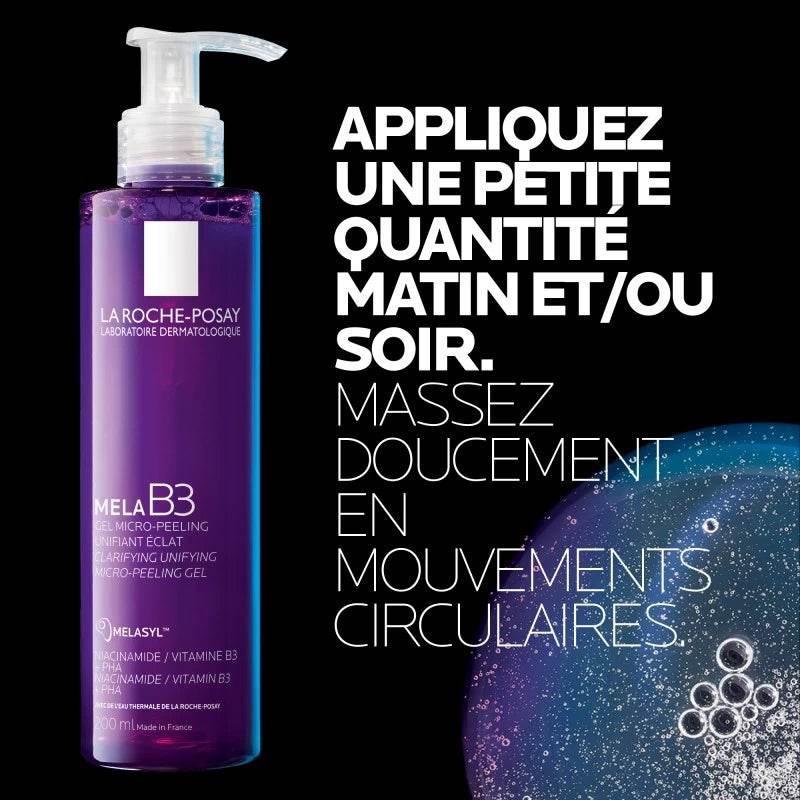 La Roche-Posay Mela B3 Gel Micro Peeling Anti-Tâches 200ml – Exfoliant Unifiant