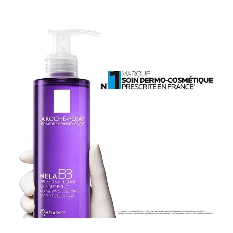 La Roche-Posay Mela B3 Gel Micro Peeling Anti-Tâches 200ml – Exfoliant Unifiant